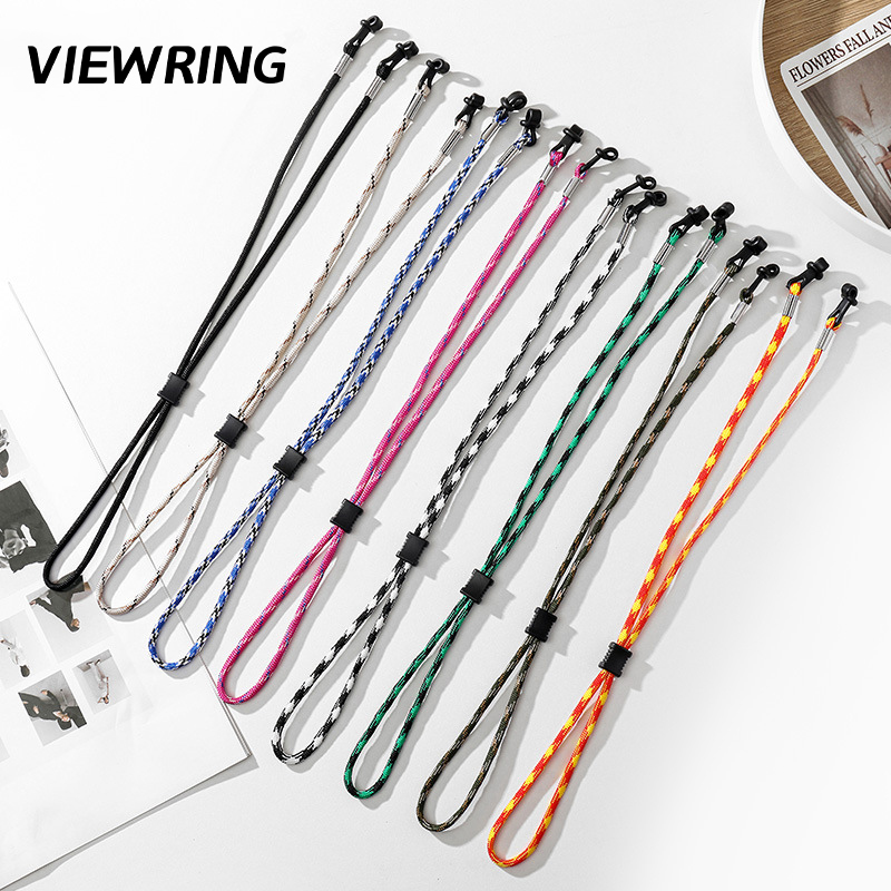 Sunglass Retainer Cord - สายคล้องแว่นตาแบบถักสำหรับกิจกรรมกลางแจ้ง ปรับได้ กันลื่น สายคล้องแว่นกันแดด สายคล้องแว่นกีฬา ป้องกันการสูญหาย