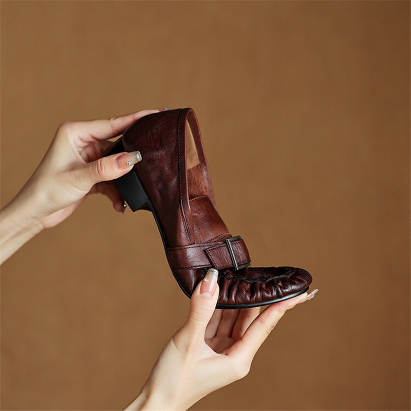 รองเท้าส้นเตี้ยสำหรับผู้หญิง,  - Casual Sandal Leather บทวิจารณ์และราคา