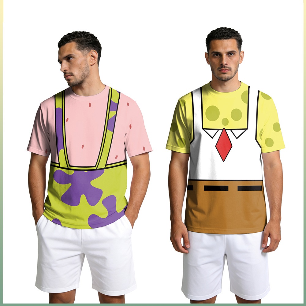 เสื้อยืดคอสเพลย์สปองจ์&แพทริคส - Tee Graphic Print บทวิจารณ์และราคา