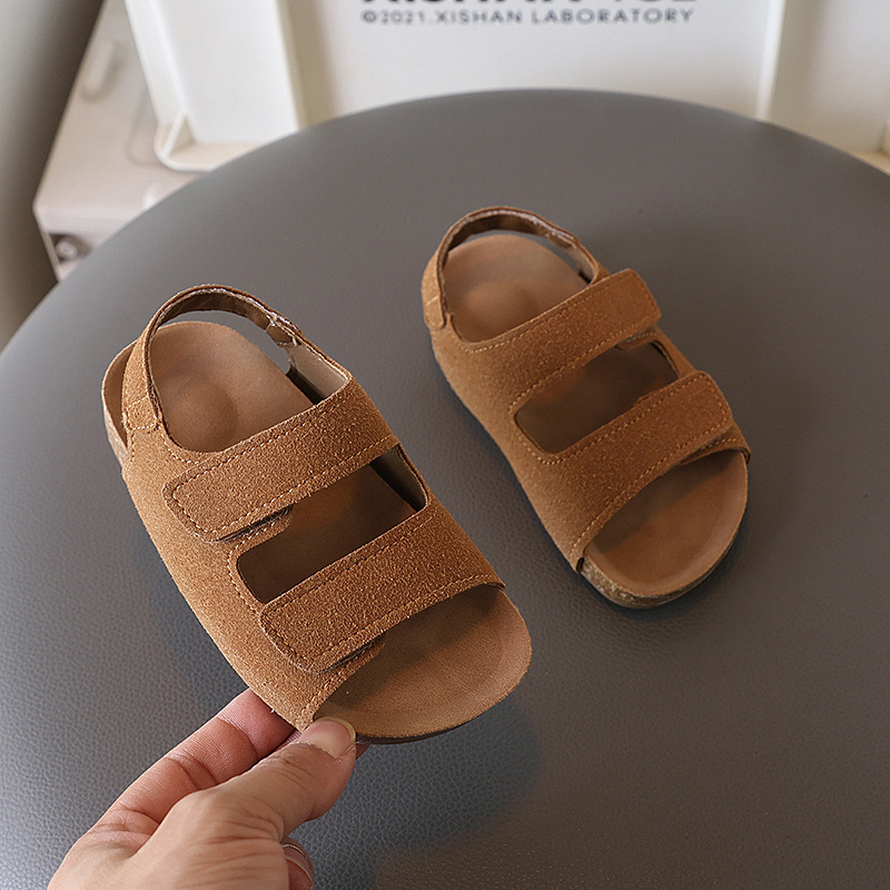 รองเท้าแตะเด็กหนังกลับยี่ห้อ 2 - Casual Sandal Leather บทวิจารณ์และราคา
